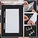 CRASPIRE Acrylic Cover Notebooks Clear Binder Covers with Alloy Loose 6 Ring Blank Rectangle A6 Refillable Loose Leaf Folder Protector for Refillable School Travel Office Notebooks Page Planner Budget