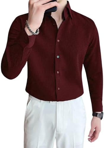 GRECIILOOKS Men Solid Regular Fit Casual Shirt