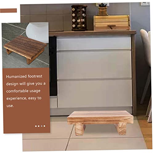 Taburete multifuncional de madera para baño que evita caídas 3