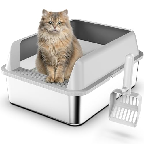 Suzzipaws Small Stainless Steel Litter Box