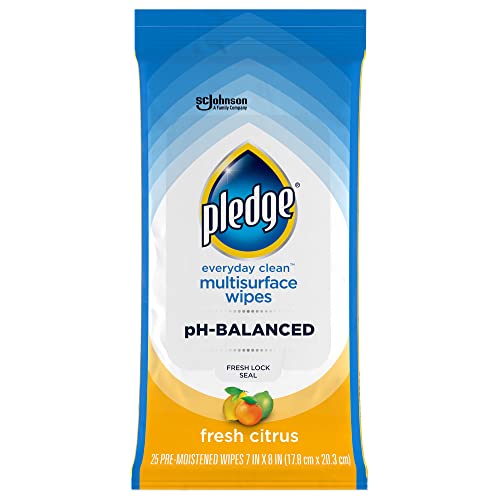 Pledge Multisurface Cleaning Wipes, pH Balanced...