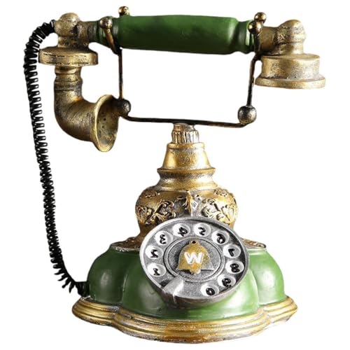 Teléfono de Escritorio Vintage con Disco Rotatorio