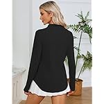 LOMON Women Long Sleeve Shirts Sun Protection 1/4 Zip Summer Quick Dry Hiking Shirts Quarter Zip Pullover for Women - Image 4