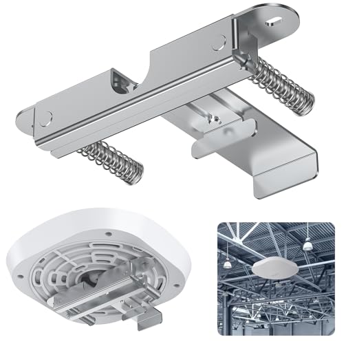 Image of Eero PoE 7 & 6 T-Bar Ceiling Mount, Aluminum Tool-Free WiFi AP Bracket | T-Bar Ceiling Mount for Eero PoE 7 & PoE 6 Wi-Fi Access Point, Tool-Free Installation, WiFi AP Mount for Office, Warehouse