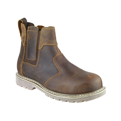 Amblers - Chaussures de sécurité à enfiler STEEL - Femme (43 FR) (Marron)