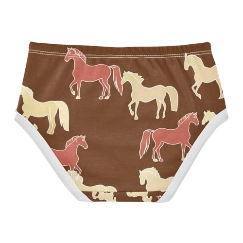 Horses Brown Toddler Girls's Underwear 2T 202c14672