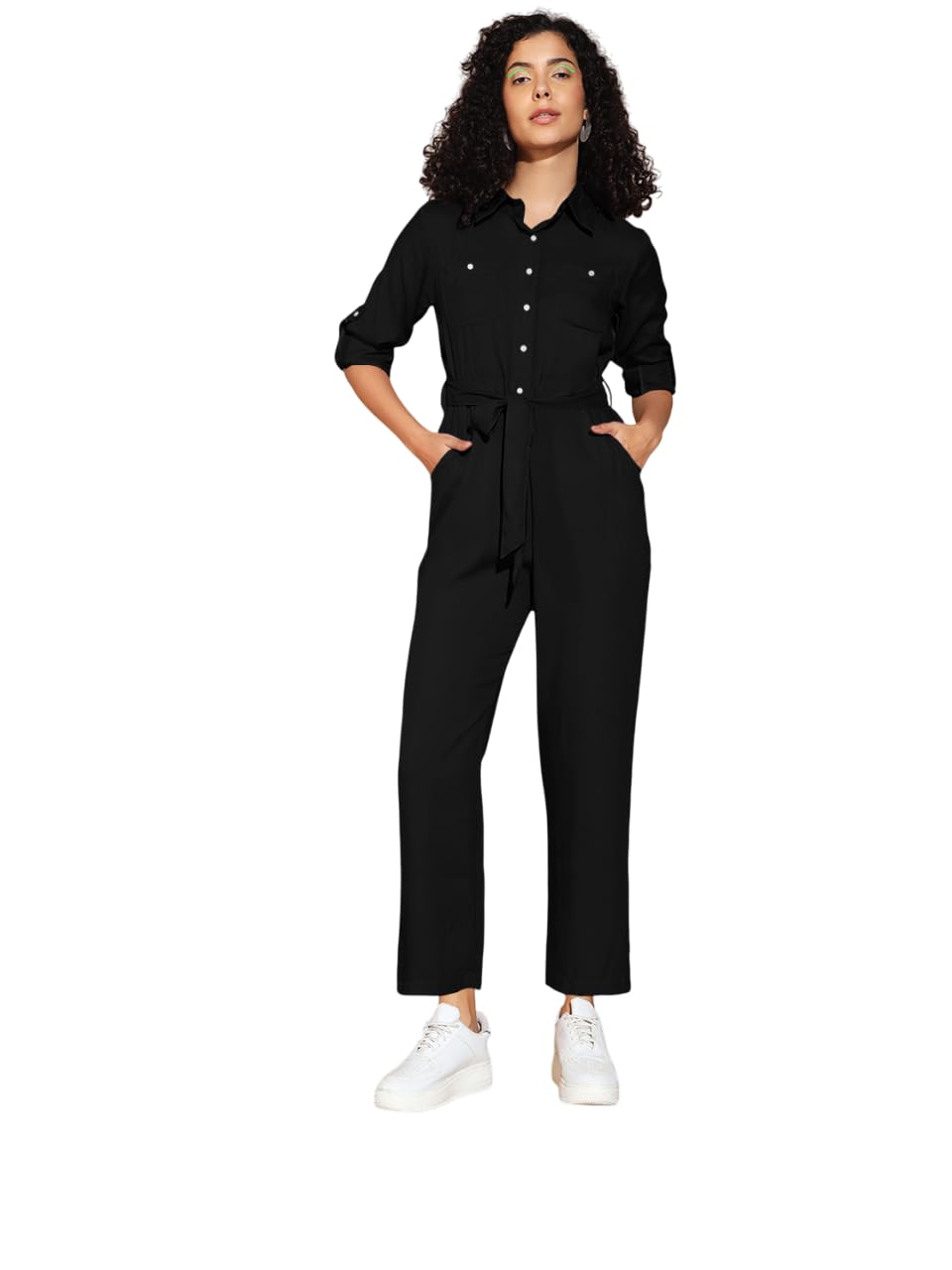 the dry state Women's Full Sleeve Jumpsuit with T-Shirt-picture-14