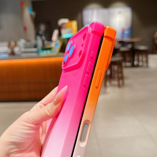 Protège-téléphone dégradé mignon iPhone 16 Pro Max rose - 2