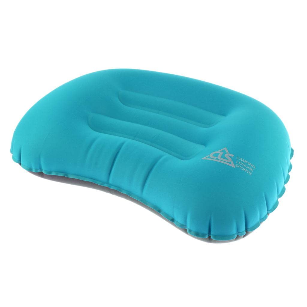 bnf® Ultralight Portable Air Inflatable Pillow for Hiking Travel Blue-Sporting Goods-Outdoor Sports-Camping & Hiking-Outdoor Sleeping Gear-Mattresses & Pads-1 Piece Air Inflatable Pillow
