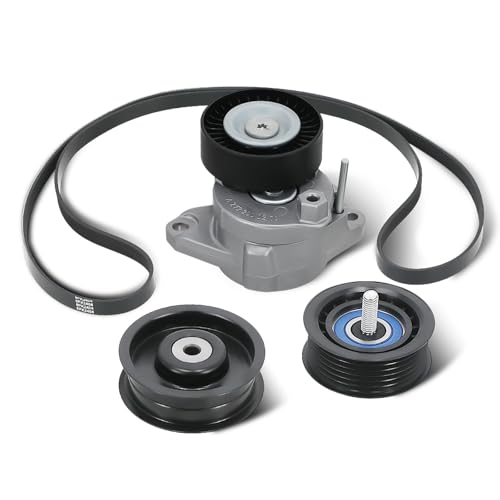 maXpeedingrods Engine Drive Belt Tensioner Idler Pulley Serpentine Belt kit for Mercedes-Benz ML350 C300 C350 GLK350 GL450 SLK300 E350 G550 C280 C230 2006-2011 2722021419 2722000270 2722021019 6PK2404