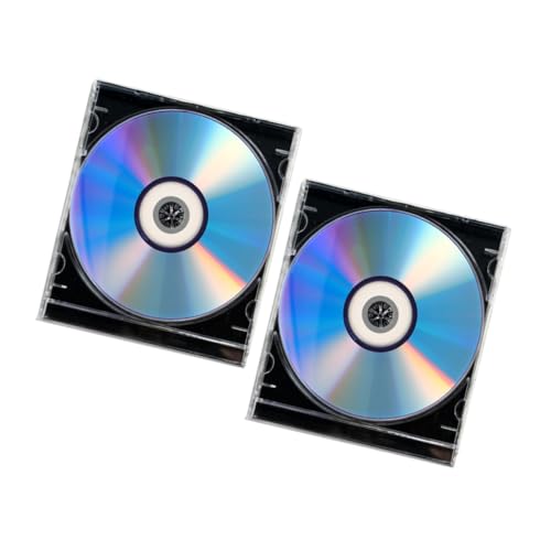 Milisten 2ensembles Lot Disques DVD CD Vides Haute Capacité avec Boîtiers Compatibles Gravure Musique Et Données Enregistrement Stable Et Audio Clair pour VCR Bureau Studio Maison