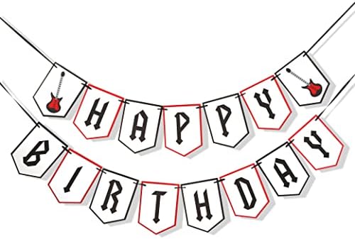 One Rocks Birthday Banner - Rock N Roll Happy Birthday Banner,rock First Birthday Party Decorations,rock and Roll Birthday Banner,guitar Banner,musical Birthday Banner