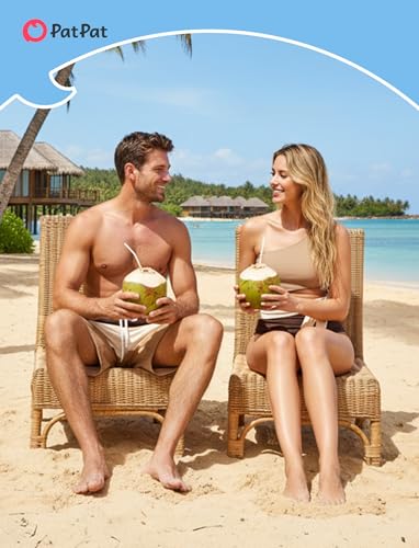 Image of PATPAT Family Matching Swimsuits: Mommy and Me One Shoulder Colorblock Bathing Suits One Piece Swimwear Sets
