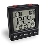 sommer uhren herren Hintergrundbeleuchtung: Durch Druck auf den Knopf auf der Oberseite des Weckers wird die Displaybeleuchtung aktiviert. So kann die Uhrzeit im Dunklen abgelesen werden. Die Farbe der Beleuchtung ist Weiß, das sorgt für einen guten Kontrast