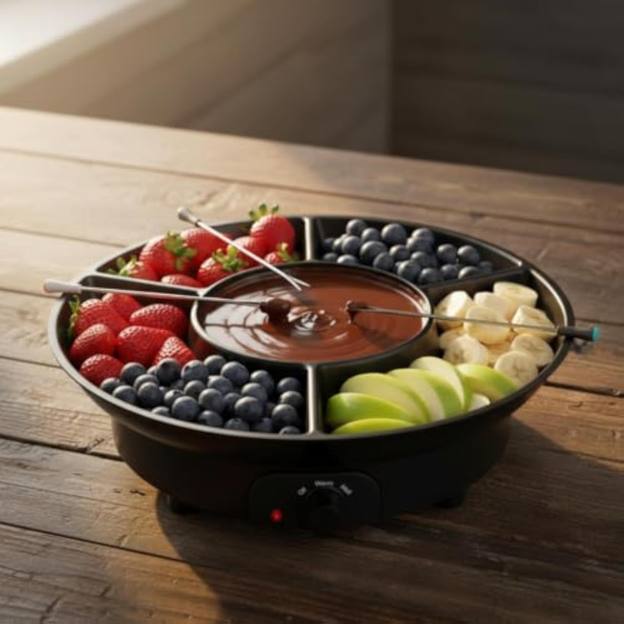 Chocolate Melting Machine with Dipping Forks - White