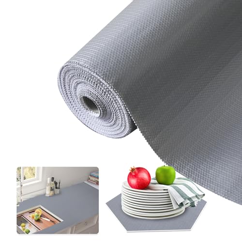 Beautysaid Shelf and Drawer Liner for Kitchen Cabinet Non Adhesive Non Slip