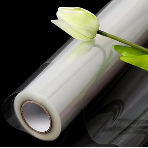 Vanhench 16 in×100 ft (1200') Clear Cellophane Wrap Roll 3Mil Thick for Gift Basket Treats Goodie Bag Bouquet Flower Wrapping, Clear Plastic Wrap for Mothers Day Birthday Gifts Wrapping