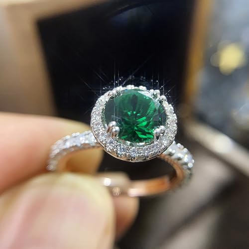 Gorgeous Round Cubic Zirconia Women Wedding Rings Luxury Graceful Accessories4