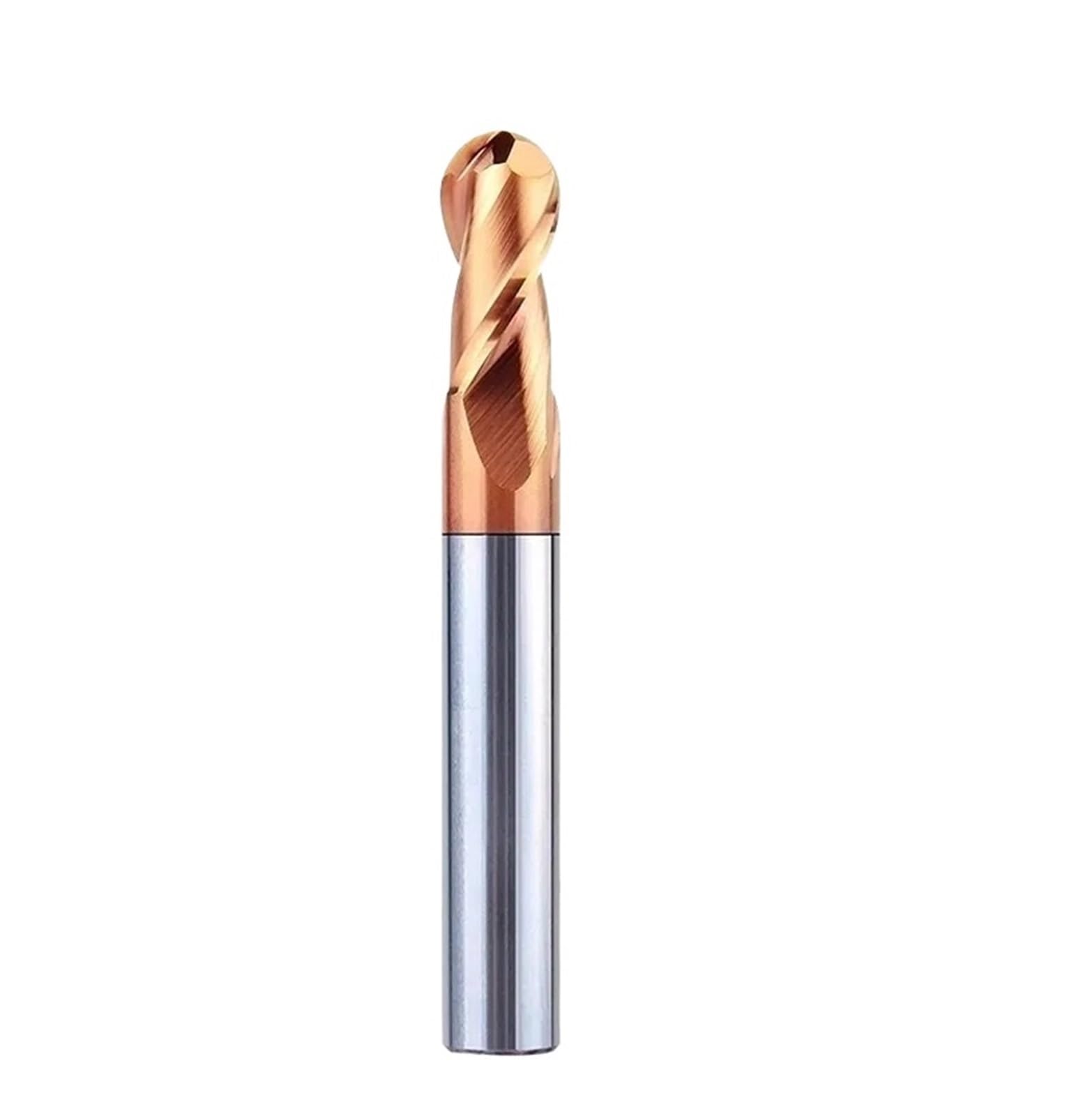 Fresa de punta bola carburo tungsteno BB2055 para enrutador CNC 2 flautas R7x14x40x150