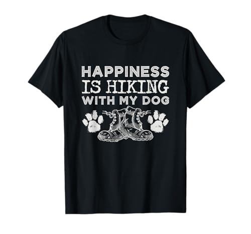 Hiking With My Dog T-Shirt Men Women Outdoor Gift