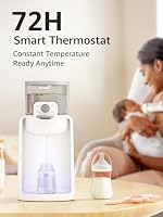 Grownsy Instant Baby Bottle Warmer with Night Light, Precise 4-Temp Control — image 4