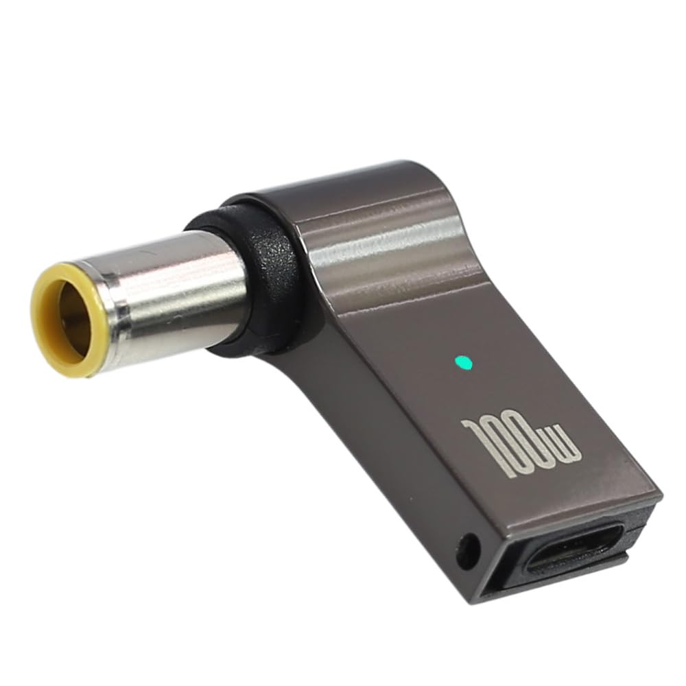 USB C to Laptop Charger Converter, Type C to DC Plug, 100W PD, Charging Connector for Laptop 18-20V (7.9 x 5.5mm IBM Large Needle)