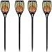 Produktbild Solar LED Gartenleuchten 2 Pack IP65 Wasserdicht, 96LEDs Solarlampen für Außen, Gartenfackel, Realistische Fackel Flammeneffekt, Geliefert 2 Stück Solar Leuchten