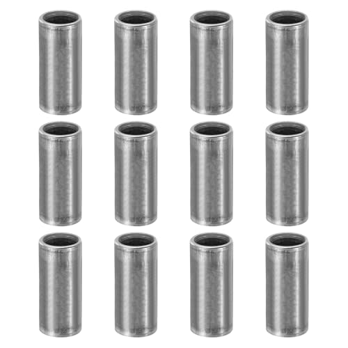 PATIKIL M8スチールスペーサー 12個のメタルスペーサー スチール8mm ID x 12mm OD x 30mm L 炭素鋼スペーサースクリュースタンドオフラウンド 5/16"またはM8スクリューボルト用