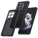 MAKAVO for OnePlus 12 Case, Translucent Matte Shockproof Bumper Case with Camera Cover for One Plus 12, Slim Thin Yet Military Grade Drop Proof Silicone Phone Cover