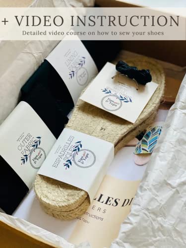Kit espadrilles DIY pour fabriquer des chaussures confortables en taille 38 - 2