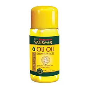 Vansaar Oli Oil - Pure olive body oil with 2X more Real Italian Olives including Almonds and Sandalwood, 100% more nourishment - 500 ml