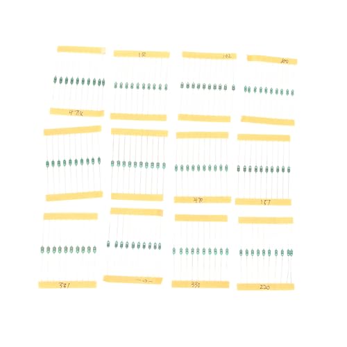 Conjunto de Indutores de Anel Colorido 120pcs 1 / 4W, Componente Eletrônico 120pcs 1UH-1MH Com Indut