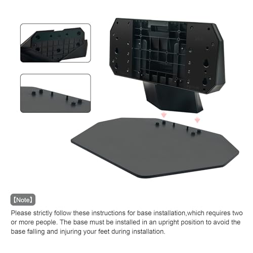 Pieds perdus ? Support TV de rechange compatible Hisense 65U7N 75U7N avec vis - 4
