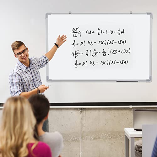 3 Pack Dry Erase Boards, Magnetic Dry Erase White Board Sliver Aluminum Framed Whiteboard Message Presentation Board White Board Bulk Wall Mounted Board For School Office And Home (36 X 24 Inch) #TOP1