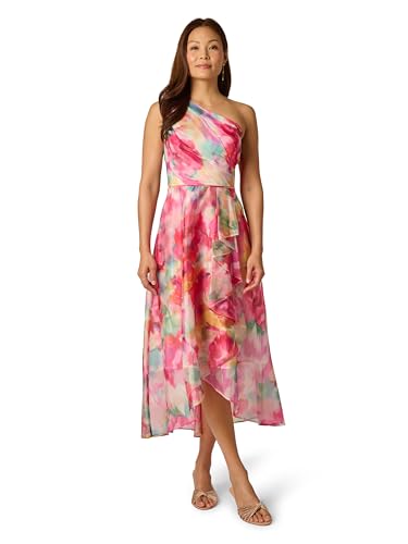 Image of Adrianna Papell Printed High-Low Dress