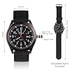 Vicloon Men's Analogue Quartz Military Watch - Glow in The Dark With Date Window and Black Nylon Strap, Army Tactical Sports Minimalist (Black Window) #1