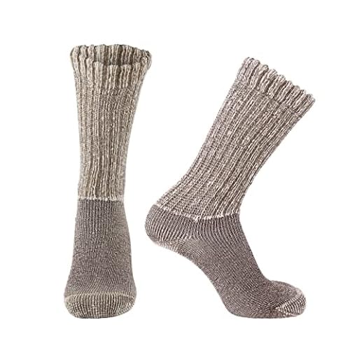 Doctor's Choice Wool Diabetic Socks for Men Size 10-13, Warm, Thermal, Non Binding, Large, Brown, 1 Pair