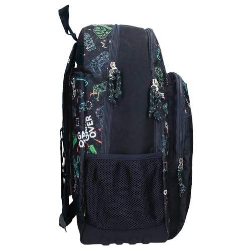 Mochila escolar Movom Game Over de poliéster resistente con tirantes anchos 2