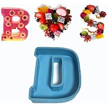 A to Z Letter Silicone Molds, DIY 6in 26 Large Letter Molds Heart Shape 3D Silicone Handmade D
