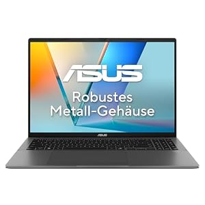 ASUS Vivobook S16 S3607AA Copilot+ PC | 16" WUXGA 16:10 OLED Display | Intel Core Ultra 7 355 | 32GB RAM | 1TB SSD | Intel Graphics | Win11 Home | QWERTZ | Matte Gray