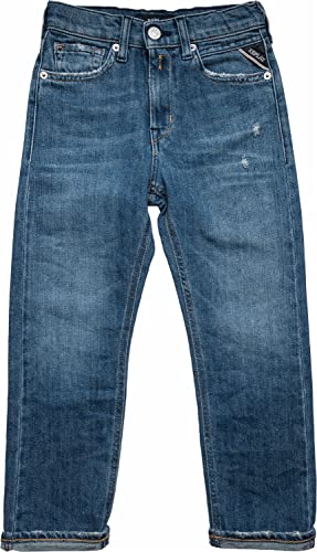 Jean Replay garçon en denim stretch bleu confortable
