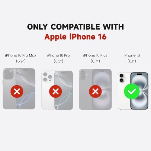 LUCKYCOIN Leather Wallet Phone Case Compatible with iPhone 16,Crossbody Lanyards Wallet Phone Case for Women,Purse Flip Card Pouch Cover Case with Pouch Clip Card Holder Adjustable Wrist Strap Black - Image 7