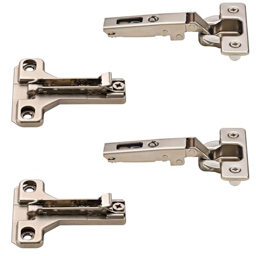 2 Salice European Face Frame Hinges #C2P6A with Face Frame Clip On Adapter Plates