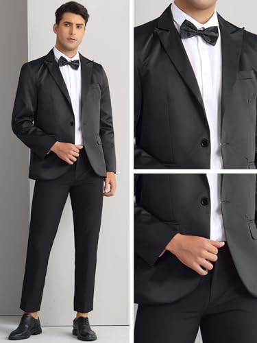 Lars Amadeus Formal Blazer for Men's One Button Peak Lapel Wedding Prom Sports Coat4