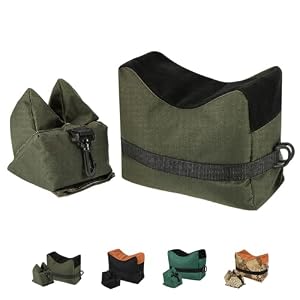 Shooting Rest Bags, Unfilled Rest Front & Rear Support Sandbag Stand Holders with 600 Denier Polyester for Rifle Hunting (Bags Come unfilled)