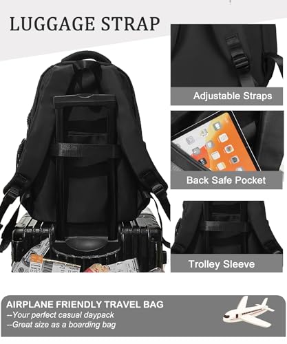BASICPOWER Mochila escolar para meninas e meninos, mochila de laptop para estudantes do ensino médio