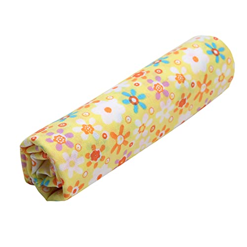 Image of Cotton Fabric DIY Making Supplies Quilting Patchwork Fabric Fat Quarter Bundles DIY for Quilting Cotton Patchwork Cushions (Mix Flowers, 20 inch x 20 inch)