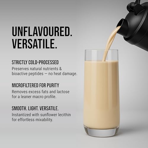 Image of FUELLED Raw Whey Protein Concentrate (Unflavoured, 1 kg) 26 g Protein, 56 g BCAA | Lab Tested for Muscle Growth & Recovery