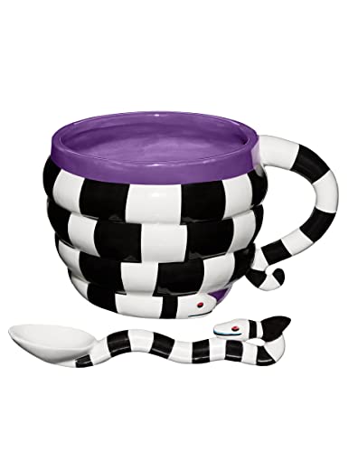Taza para sopa Beetlejuice con cuchara y diseño Sandworm miniatura 1