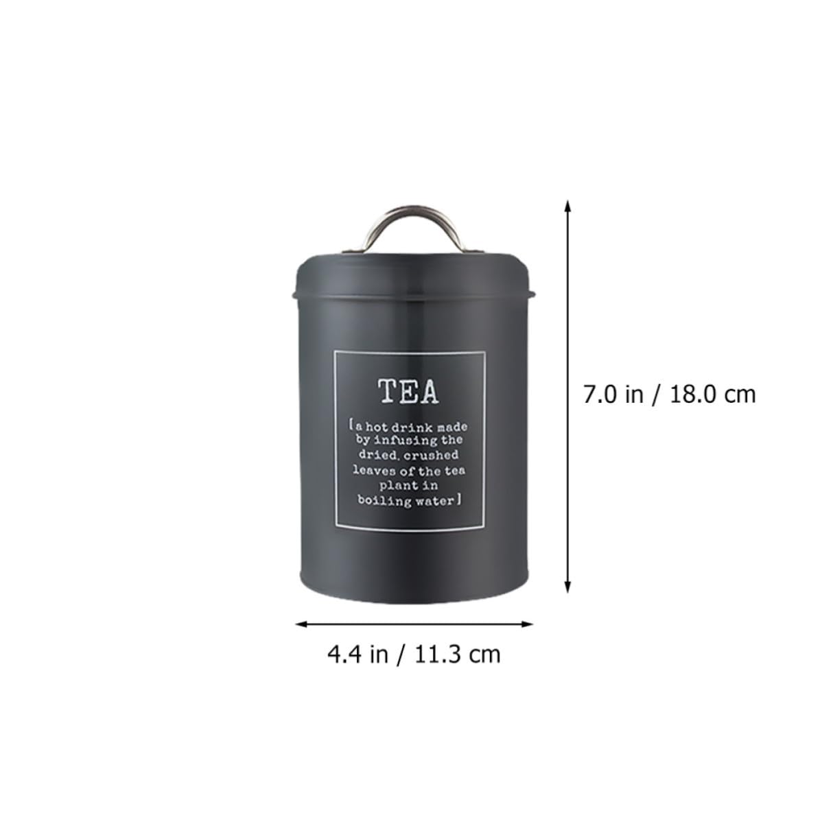 Set di 3 Barattoli per Tè e Caffè in Ferro Stile Nordico